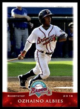 2014 Grandstand Ozzie Albies Rookie Danville Braves Atlanta Braves