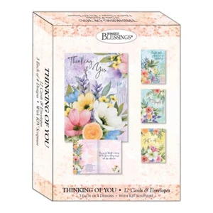Card-Boxed-Shared Blessings-Thinking Of You-Garden's Reflection (Box Of 12) - Picture 1 of 1