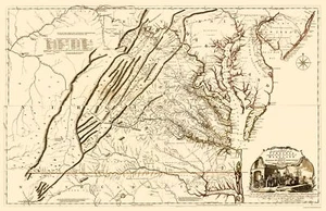 Historic State Map - Virginia Maryland - Jefferys 1751 - 23 x 35.45 - Picture 1 of 20