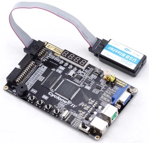 Altera Cyclone IV FPGA EP4CE6E22C8N Learning Board and USB Blaster Programmer - Picture 1 of 4