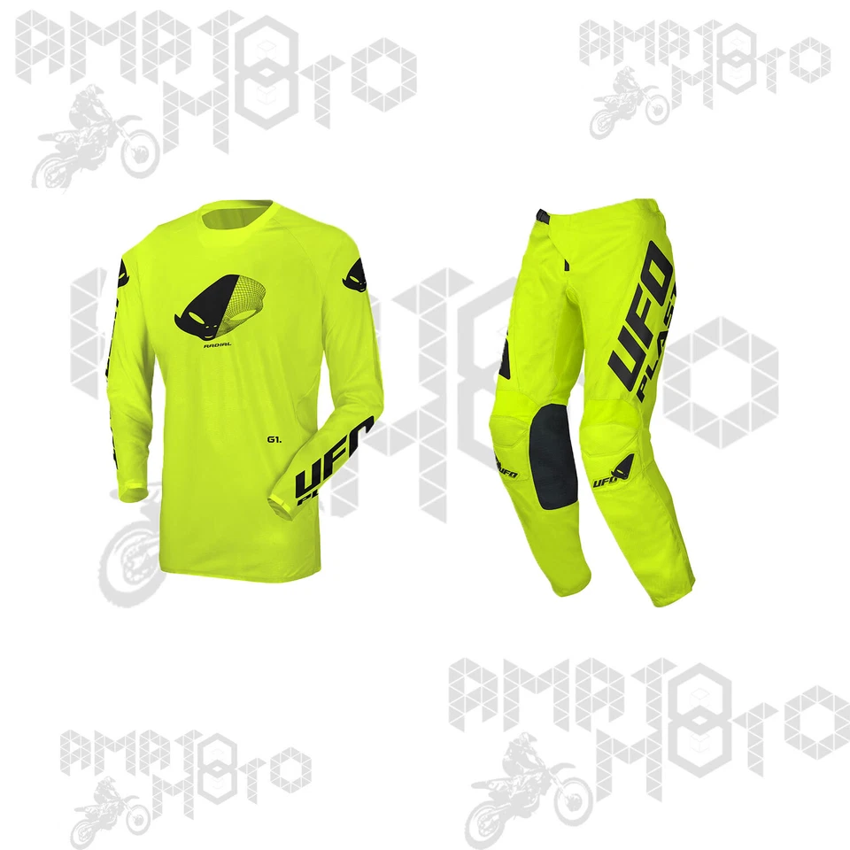 Completo Set UFO Enduro Cross 2022 Trial MTB Delgado Radial Amarillo para Moto - Imagen 1 de 1