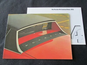 Porsche 914 1975 1,8 y 2,0 enorme folleto 914S S VW-Porsche catálogo de ventas de EE. UU. - Imagen 1 de 9