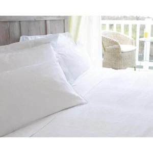 Mitre Luxury Antibes Pillowcase 100% Cotton in White - 60/60YC 300TC - Picture 1 of 1