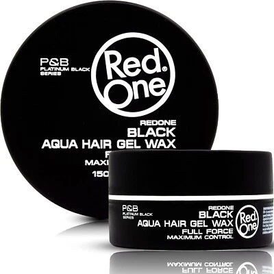 RedOne Hair Styling Aqua Gel Wax Black 150 ml