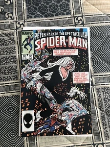 PETER PARKER  SPECTACULAR SPIDERMAN #90 1984 BLACK COSTUME  MARVEL VF/F - Picture 1 of 3