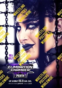 #406 WWE ELIMINATION CHAMBER PERTH 2024 RHEA RIPLEY QUALITY A4 A3 POSTER - Picture 1 of 1