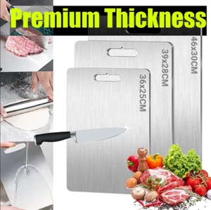 Titanium Cutting Board Double Sided Titanium Chopping Boards for Kitchen Camping - Picture 1 of 14