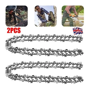 2 Pcs 20" inch Chainsaw Saw Chain Pitch .325 " 0.058 Gauge 76 Drive Links - Picture 1 of 12