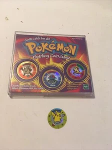 Vintage 1999 Pokemon Battling Coin Game-  Pikachu, Primeape, tentacruel, Ponyla - Picture 1 of 12
