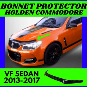 Bonnet Protector FOR VF Holden Commodore 2013-2017 Tinted Gloss Black Hood Guard - Picture 1 of 6