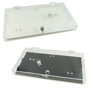 Lockable Acrylic Case with Choice of 45 Pair Earring / Pendant Display Pad - Picture 1 of 3