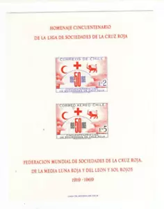 CHILE 1969 Red cross Block souvenir / Souvenir sheet - Picture 1 of 1
