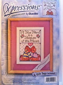 Bucilla XPressions - "A True Friend is a Treasure of the Heart" - New - Picture 1 of 3