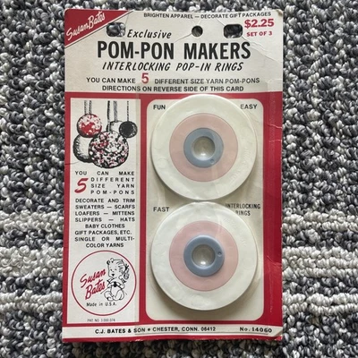 Anillos Pop-in entrelazados para fabricantes de pompones Susa Bates 5 tamaños diferentes nuevos sellados Foto 1 de 2