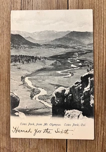 1906 Vintage Postkarte Estes Park Colorado Larimer County Mt. Olympus - Bild 1 von 2