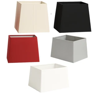 15" Silky Textured Fabric Rectangular Pyramid Lampshade For Table & Floor Lamp - Picture 1 of 18