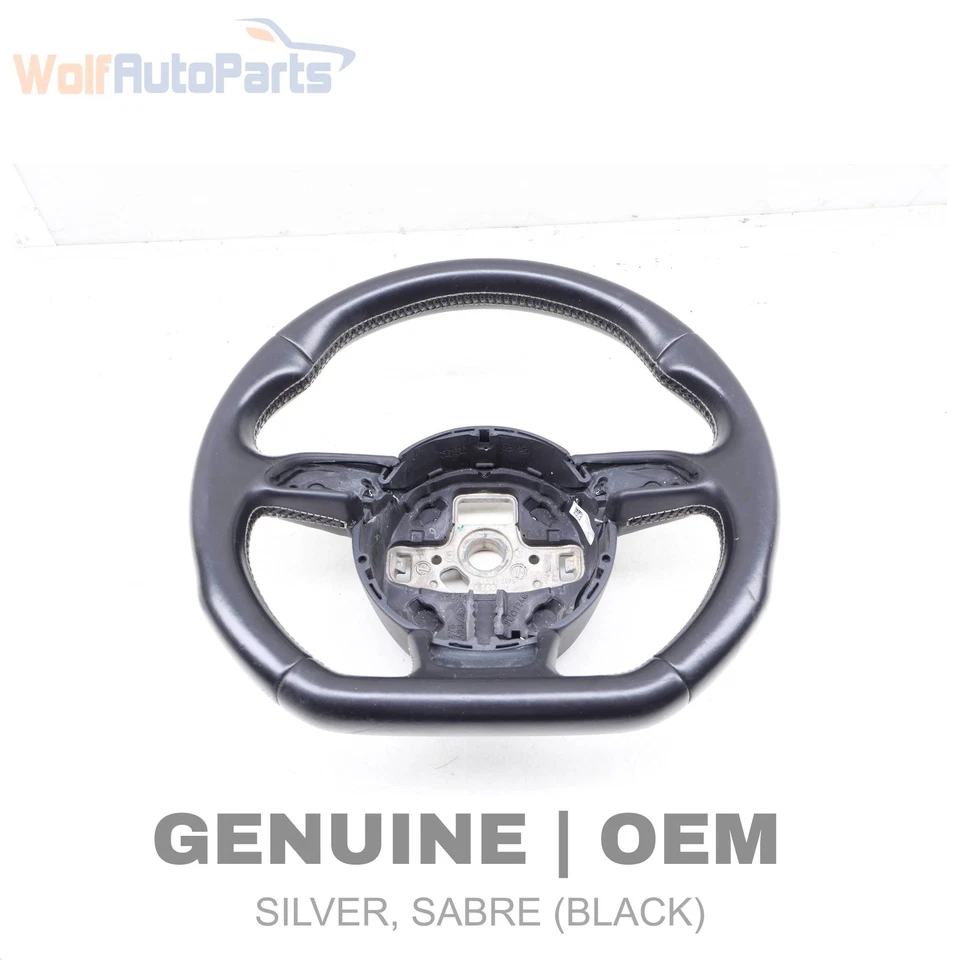 AUDI S6 2016-2017 - Volante deportivo de cuero de 3 radios (fondo plano) Foto 1 de 4