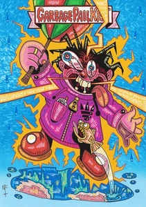 Garbage Pail Kid Oversize Sketch stormy heather  dark  Edition Horror Inks A4 - Picture 1 of 2
