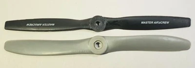 Vtg Model RC Airplane Propeller Lot (X2) 10x6, 11x6 APC C2 Master Airscrew - Image 1 of 4