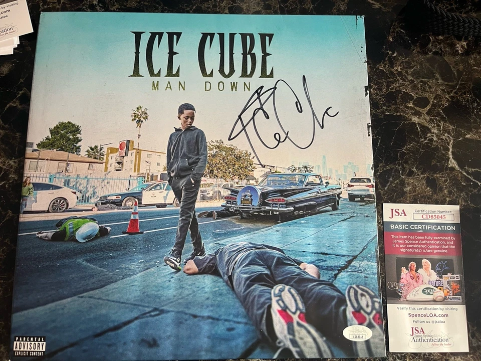 Ice CubeSIGNED  Man Down Vinyl Signed Autographed 2024 JSA COA NWA - Image 1 of 1
