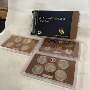 2012 US Mint Proof Set 14 Piece Clad Set w/ National Park Quarters, Presidents - Bild 1 von 9