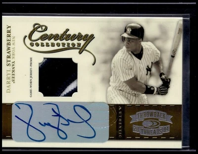2004 Donruss Throwback Threads Darryl Strawberry #CC-14 Century Collection /10 - Image 1 of 2