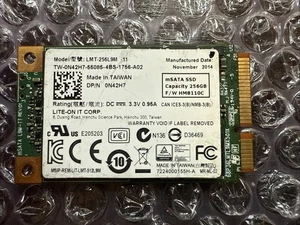 Lite-On LMT-256L9M-11 256GB mSATA SSD SATA 6Gb/s Dell 0N42H7 - Probado - Imagen 1 de 1