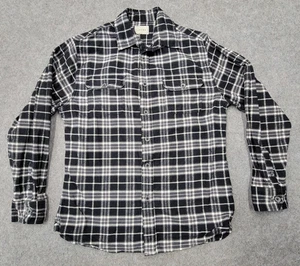 Jachs Herren schwarz kariertes Freizeit Button Down Hemd Größe M schwer - Bild 1 von 5