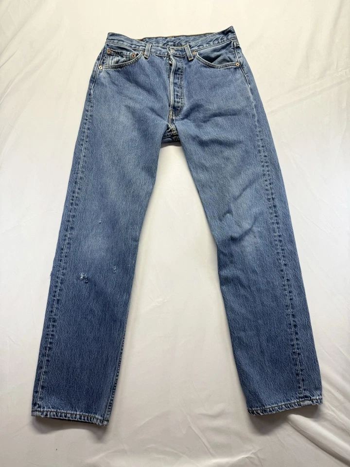 Jeans vintage Levi’s 501xx botón mosca 32x32 hechos en EE. UU. denim desgastados Foto 1 de 4