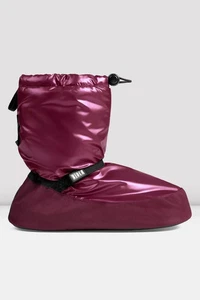 BLOCH Girls Childrens Warm Up Dance Booties Boots Metallic Burgundy IM009KBM - Picture 1 of 2