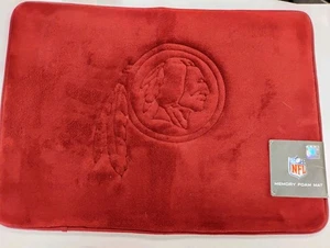 NFL WASHINGTON REDSKINS Tappetino antiscivolo in memory foam, 17" x 24" NLA RARO NUOVO CON ETICHETTE - Foto 1 di 7