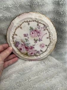 Royal Crown Chantilly Rose China handbemalter Untersetzer - Bild 1 von 4