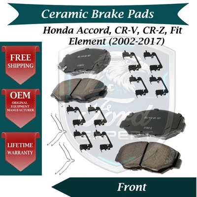 ACDelco OEM Front Ceramic Brake Pads Kit For 2002-2017 Honda Lifetime Warranty - Image 1 of 4