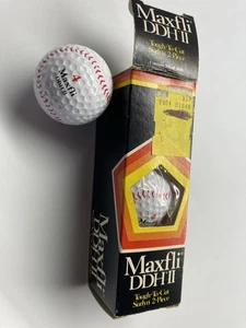 Baseball Stiche Vintage Dunlop Maxfli DDH II Golfbälle 3 Ballhülsen robust zu schneiden - Bild 1 von 7