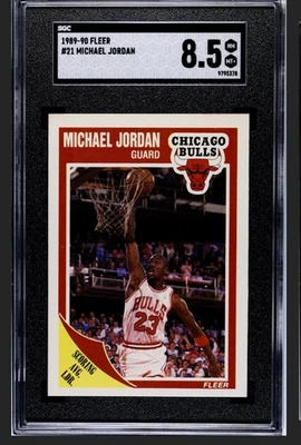 Fleer 1989-90 - Michael Jordan #21 SGC 8,5 Foto 1 de 2