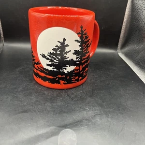Waechtersbach Tree Silhouette W Moon Red Mug - Picture 1 of 13