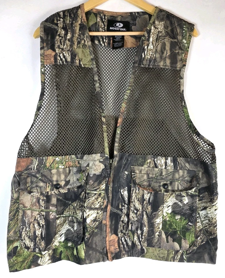Mossy Oak Country Camo Mesh Vest Men's M/L Turkey Dove Mesh Back - Image 1 of 4