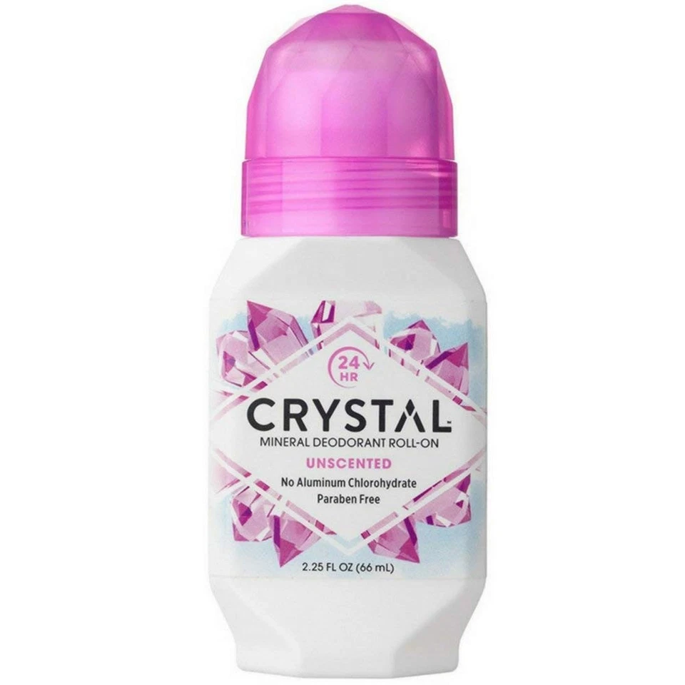 Desodorante corporal Crystal Mineral Roll-On, sin perfume, 2,25 fl oz (paquete de 6) Foto 1 de 1