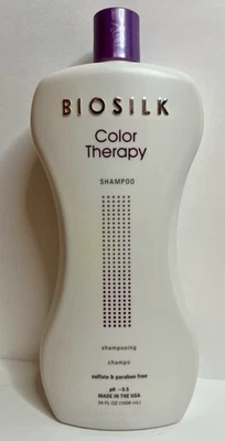 Biosilk Color Therapy Shampoo Sulfate & Paraben Free Jumbo 34oz Colored Hair New - Image 1 of 2