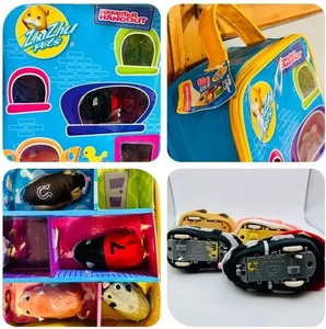 Zhu Zhu Pets Lot of 4 with Hamster Hangout Carrying Case - Picture 1 of 18