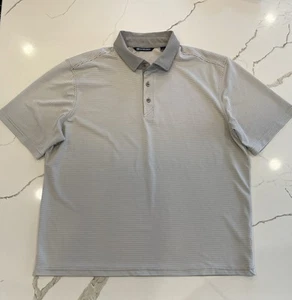 Cutter & Buck Virtue Eco Pique Micro Stripe Recycled Mens Polo - Picture 1 of 9