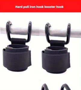 Neu Fitness Kniebeuge Lifting Klimmzug Handgelenk Haken Krafttraining Pull Power Haken - Bild 1 von 28