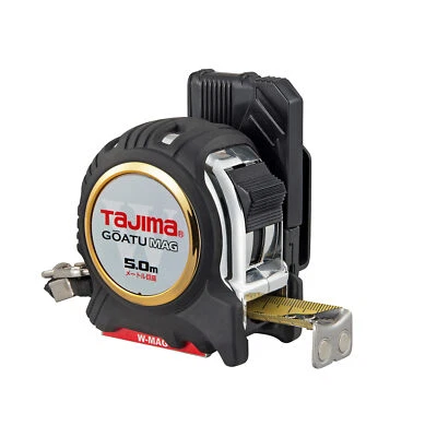 Tajima Double Mag Convex Goatu G-Lock 5.0m width 25mm Tape Measure Belt Holder - Image 1 of 4