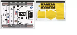 LEGO STICKER SHEET 1+2 42158 NASA MARS ROVER PERSEVERANCE from set New - Picture 1 of 1