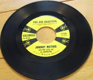 JOHNNY MATHIS - YOU ARE BEAUTIFUL / LET'S LOVE 45 RPM 7" SINGLE VG COLUMBIA - Picture 1 of 4