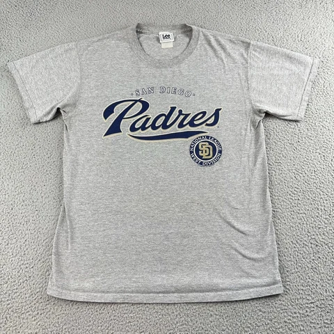 Vintage Lee Sport San Diego Padres Gray T-shirt Size Medium Cover