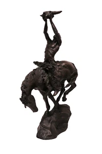 Buck McCain Bronze Prayer to the Healing Spirit Franklin Mint Statue - Picture 1 of 7