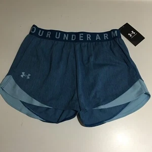 Under Armour Womens Play Up Twist Shorts 3.0 Size XS Blue Loose NWT $30 - Picture 1 of 9