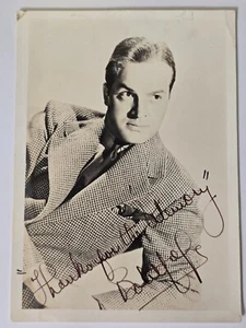 FOTO FIRMADA POR BOB HOPE AUTOGRAFIADA BLANCO Y NEGRO COMEDIANTE ESTRELLA DE CINE DE HOLLYWOOD DE COLECCIÓN - Imagen 1 de 23