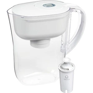 Brita Metro Water Filter Pitcher, SmartLight Indicator, BPA-Free, 6-Cup, White - Picture 1 of 7